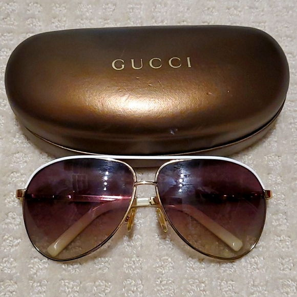 Authentic Gucci Aviator Sunglasses. - Picture 1 of 9
